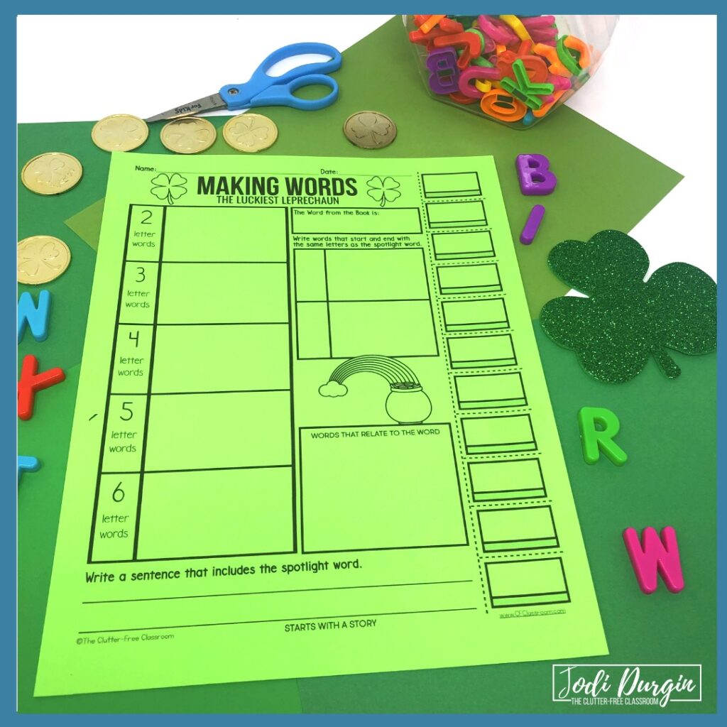 The Luckiest Leprechaun worksheet