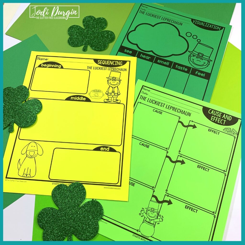 The Luckiest Leprechaun worksheets