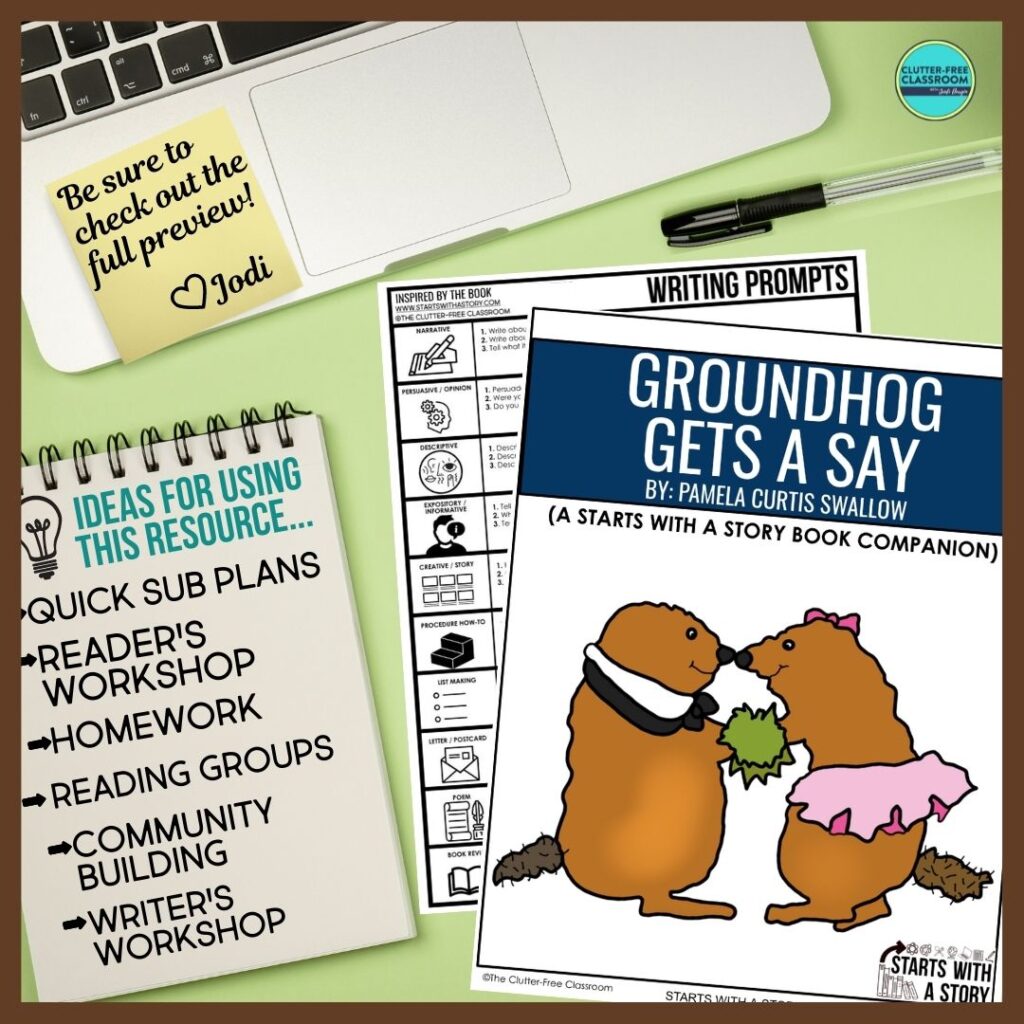 Groundhog Gets a Say book companion