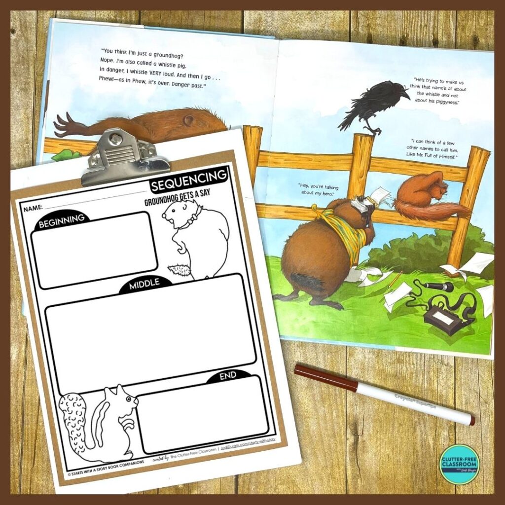 Groundhog Gets a Say book and activity