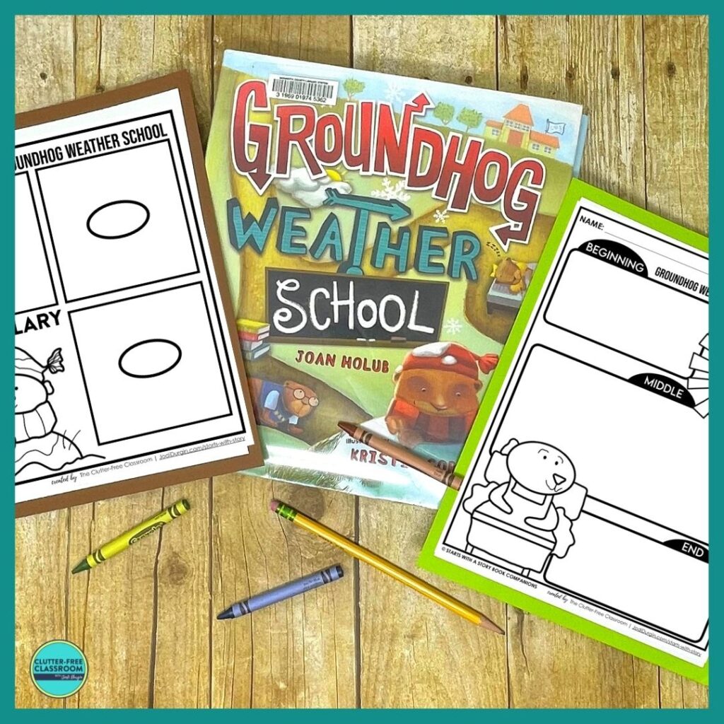 Groundhog Weather School book and activities