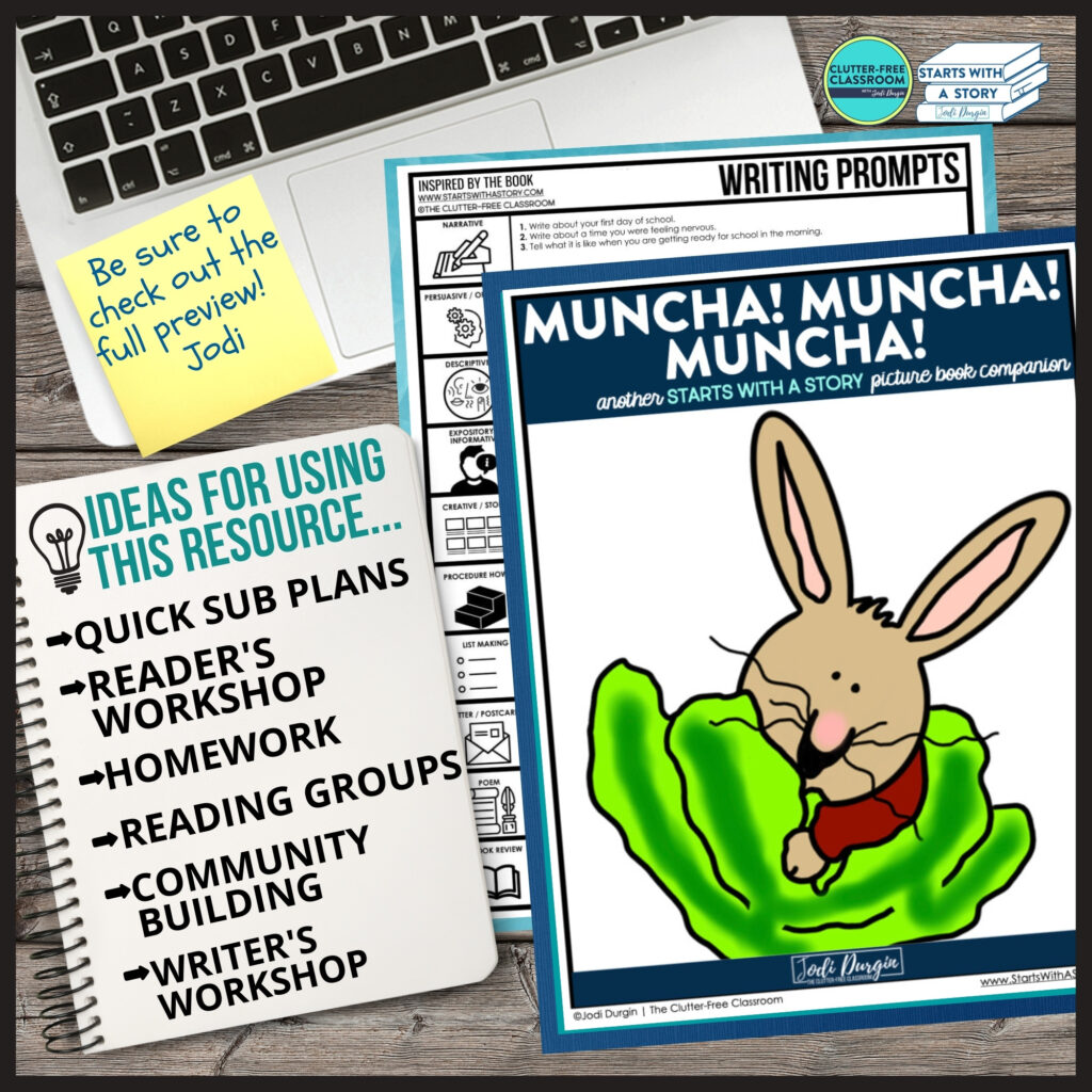 Muncha! Muncha! Muncha! book activities