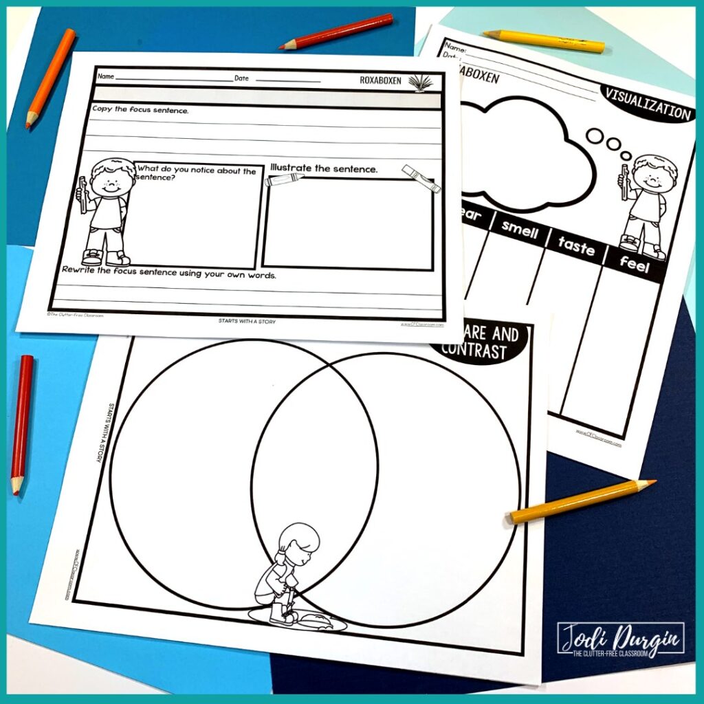 Three Roxaboxen printable activities