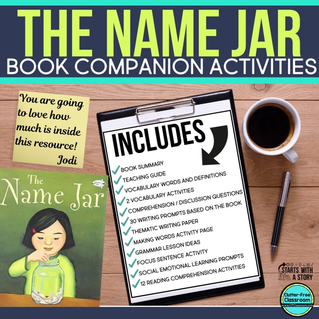 The Name Jar Activities and Lesson Plans for 2023 ClutterFree