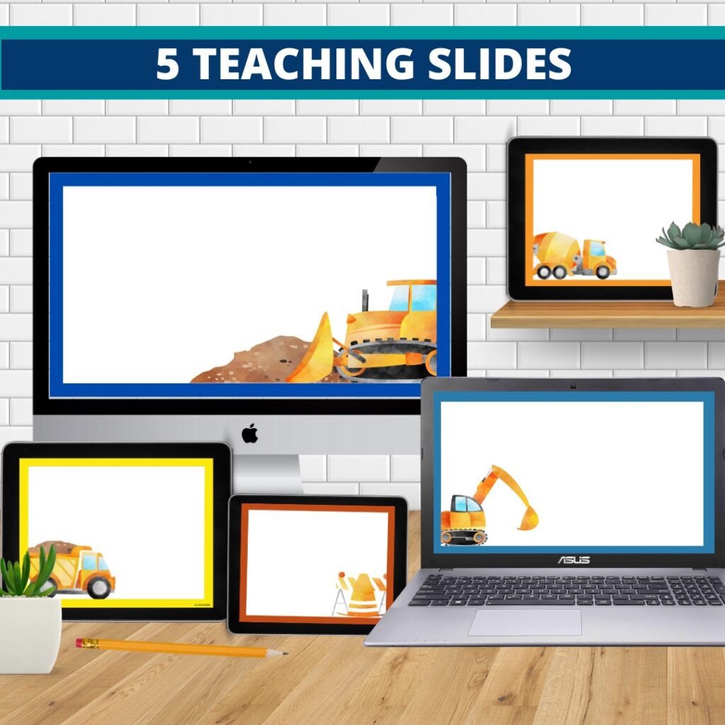 construction classroom decor theme teaching slides