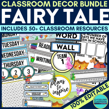fairy tale classroom decor bundle