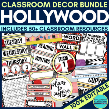 Hollywood classroom decor bundle