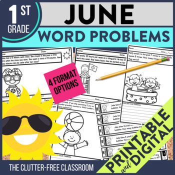 June 1st grade word problems