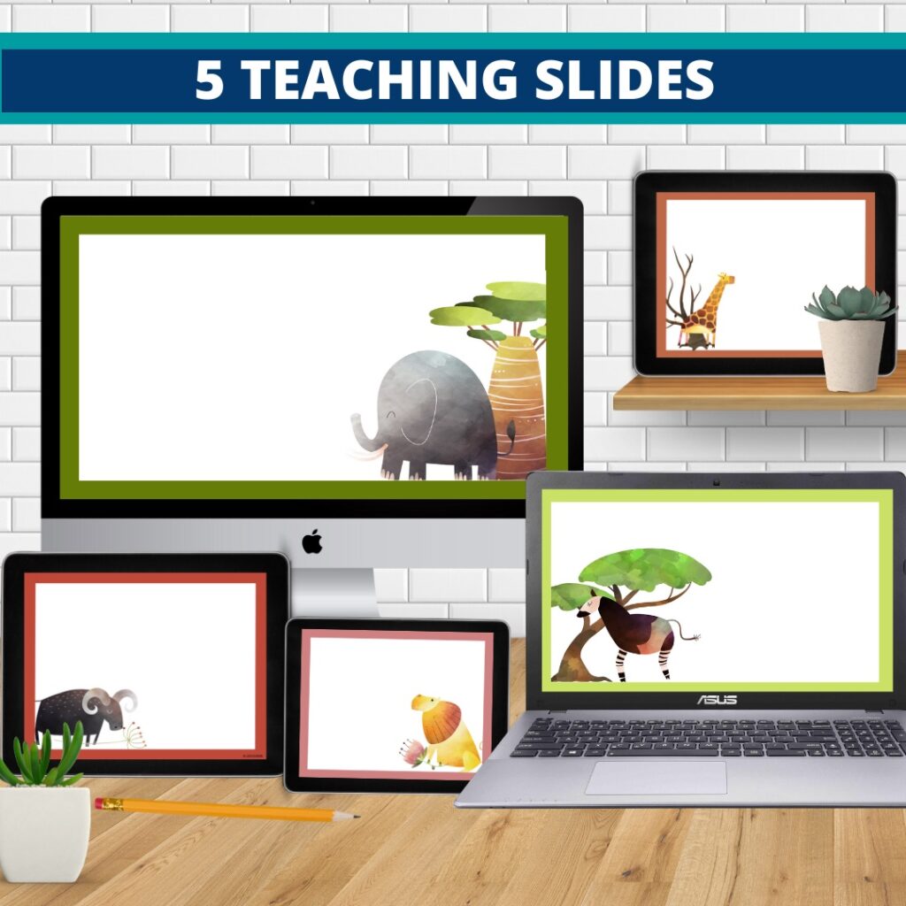 jungle classroom theme teaching slides