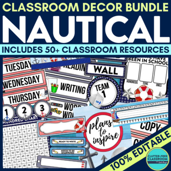 nautical classroom decor bundle