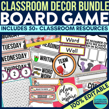 board game classroom decor bundle