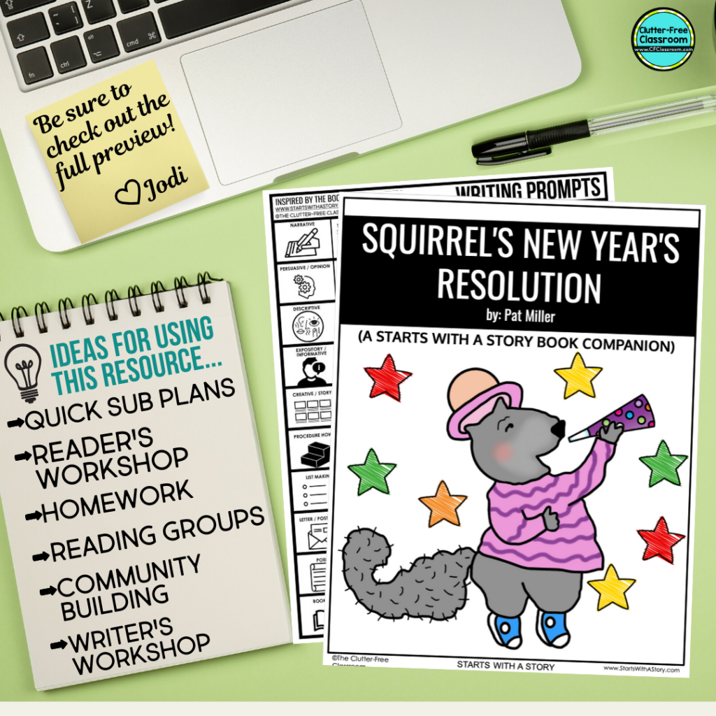 Squirrel's New Year's Resolution book companion