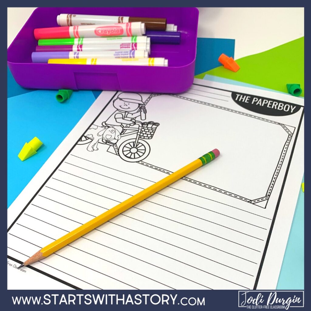 The Paperboy writing activity