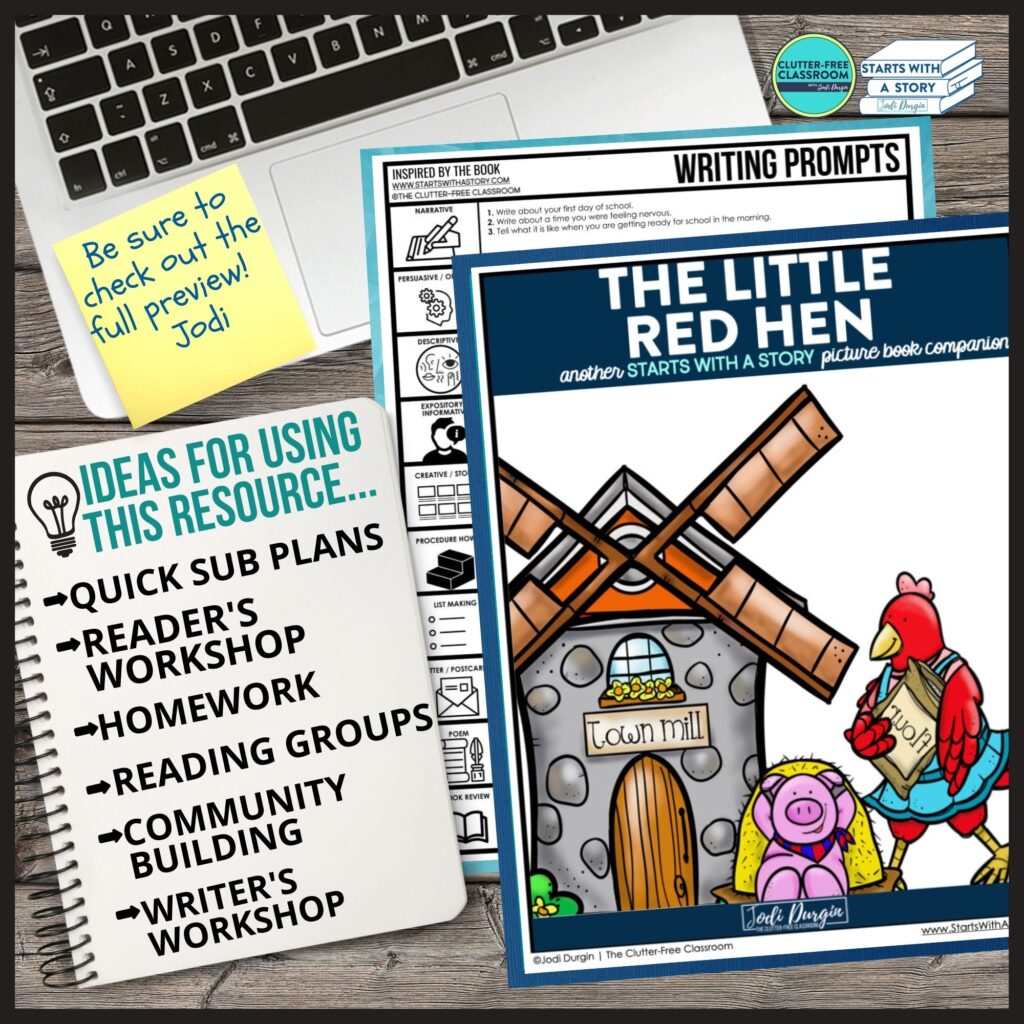 The Little Red Hen book companion