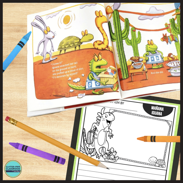 Manana Iguana book and activity