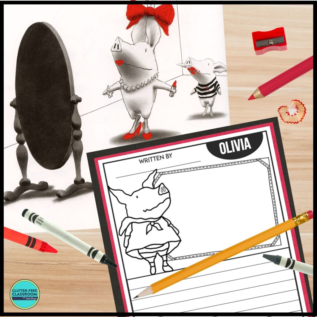 Olivia book and writing activity