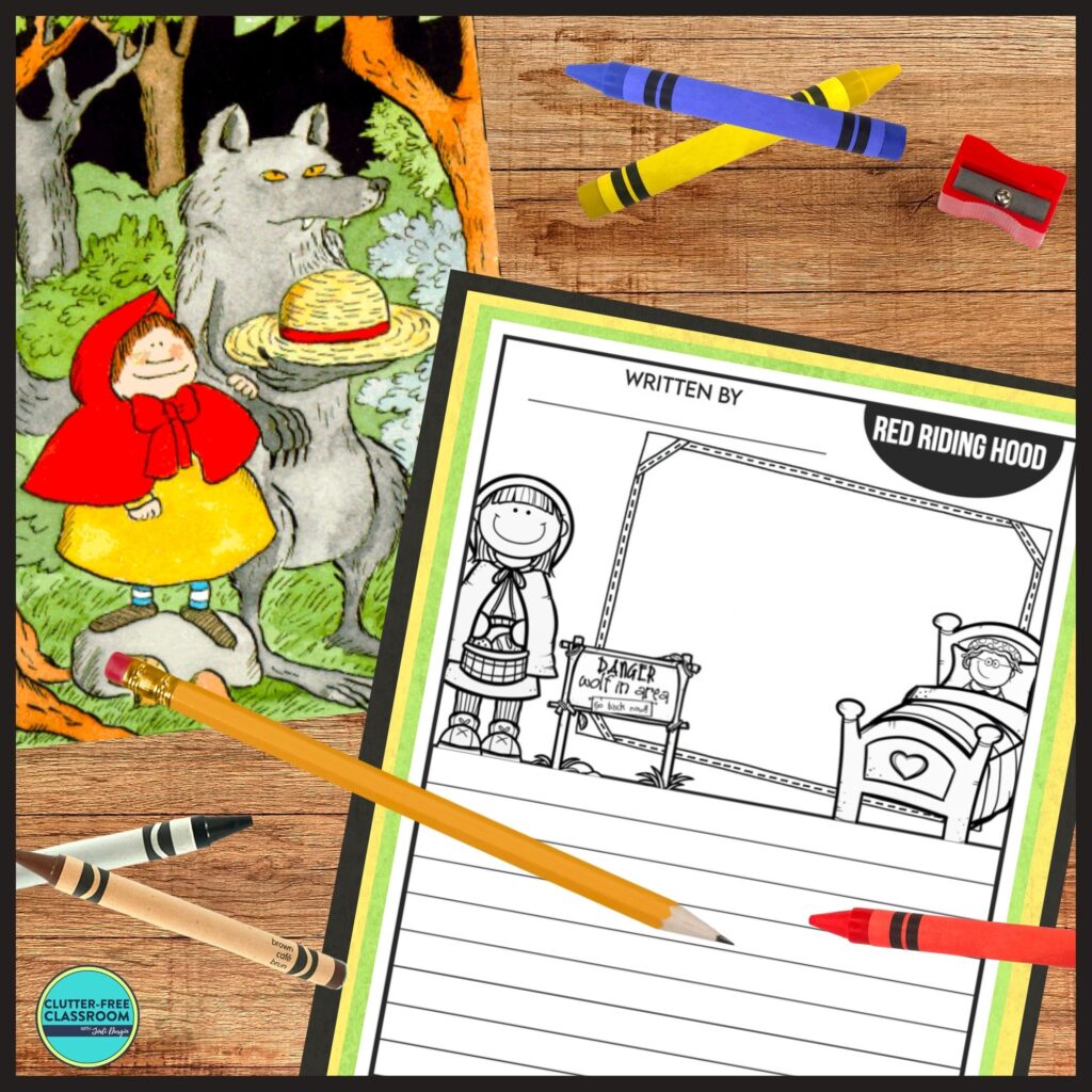 Red Riding Hood book and writing activity