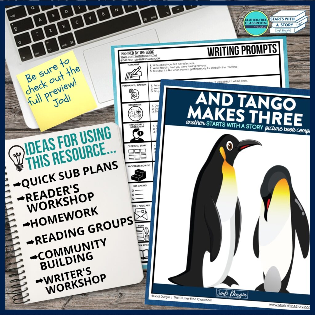 And Tango Makes Three book activities