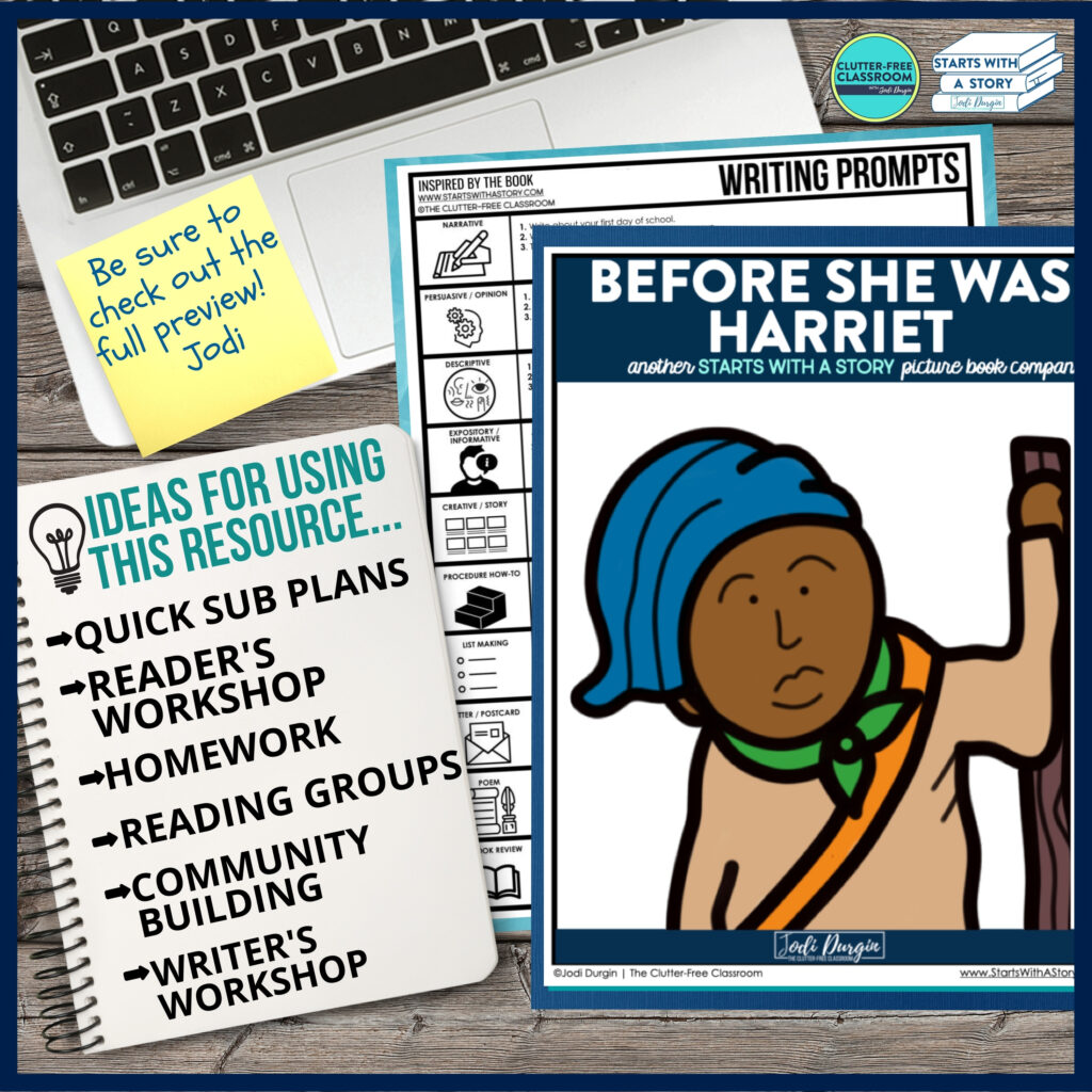 Before She Was Harriet book activities