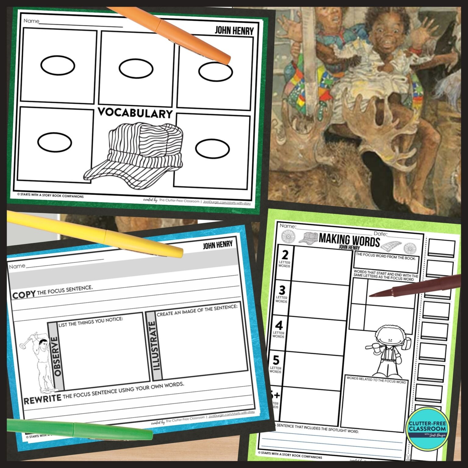 John Henry Activities and Lesson Plans for 2024 - Teaching with Jodi ...