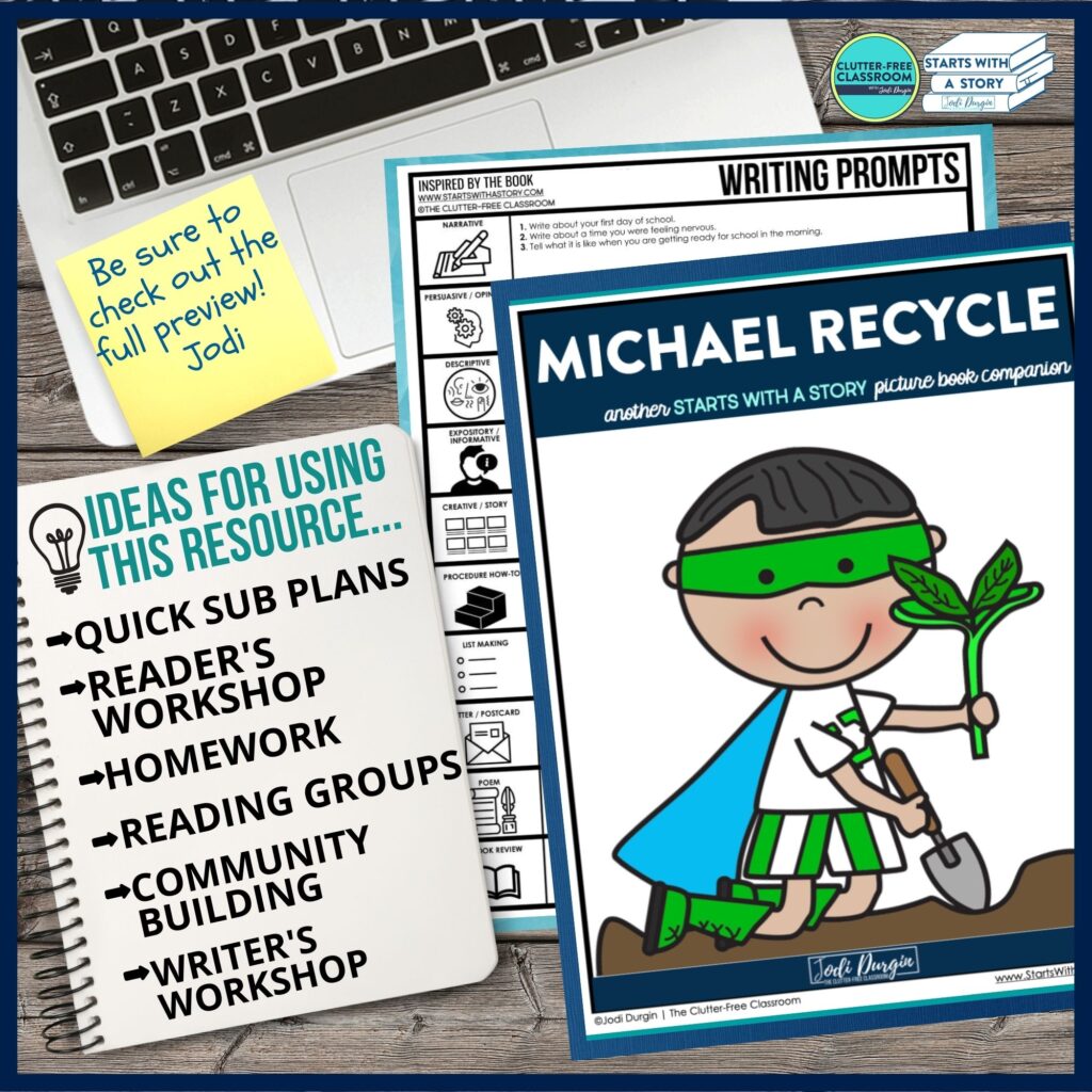 Michael Recycle book activities