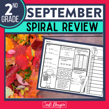 2nd grade September spiral review activities