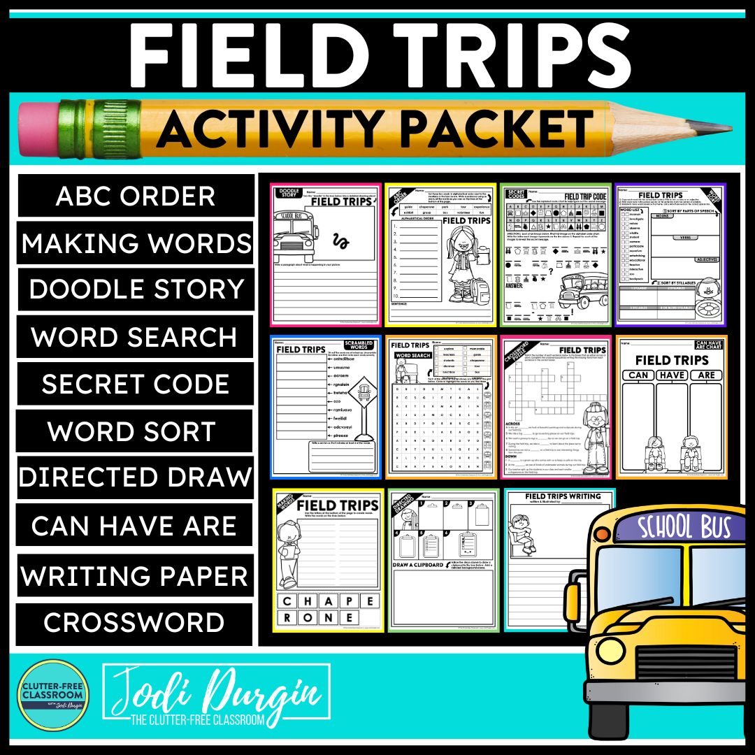 field trip worksheets