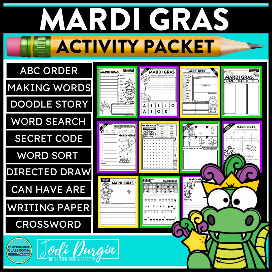 Mardi Gras worksheets