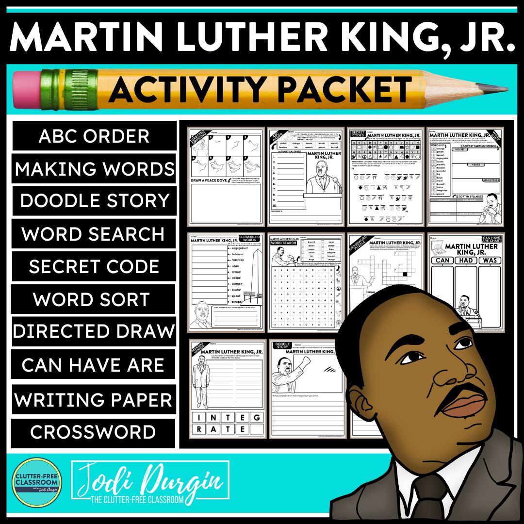 Martin Luther King Jr worksheets