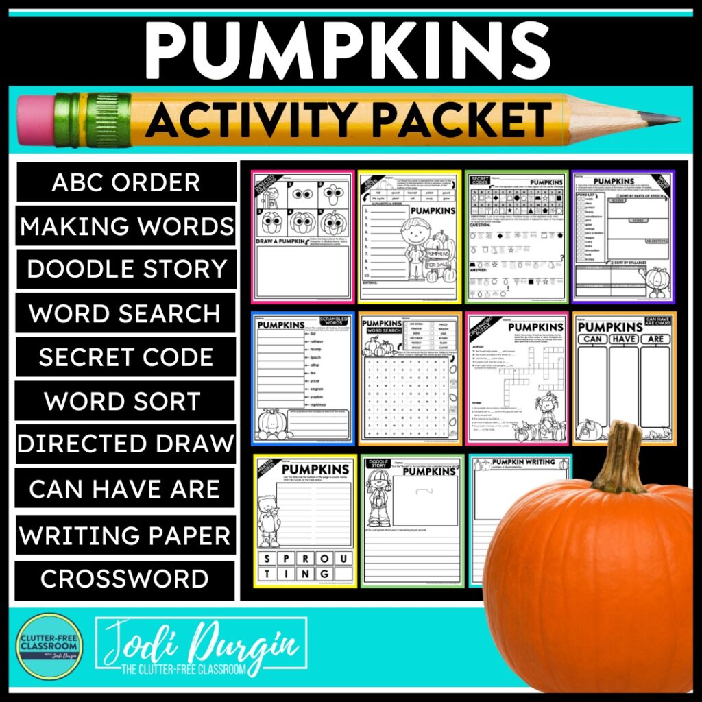 pumpkins activity packet