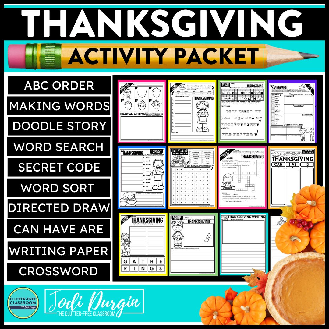 Thanksgiving worksheets