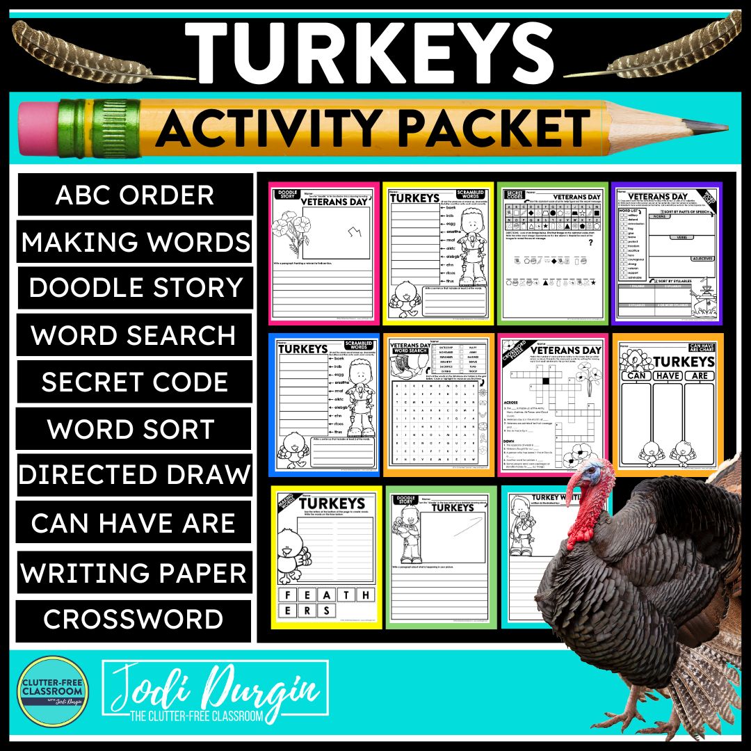 turkey worksheets