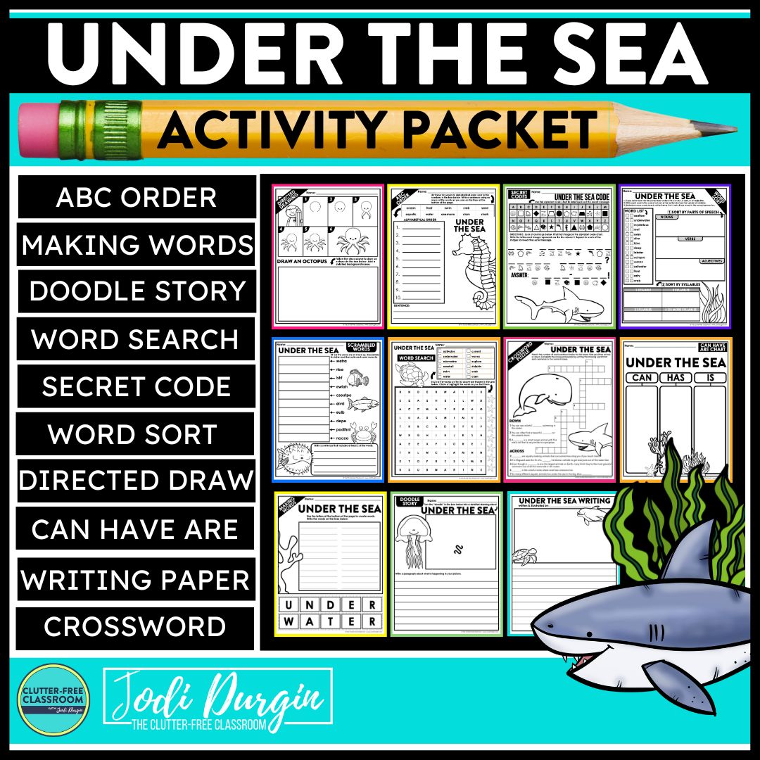 under the sea worksheets