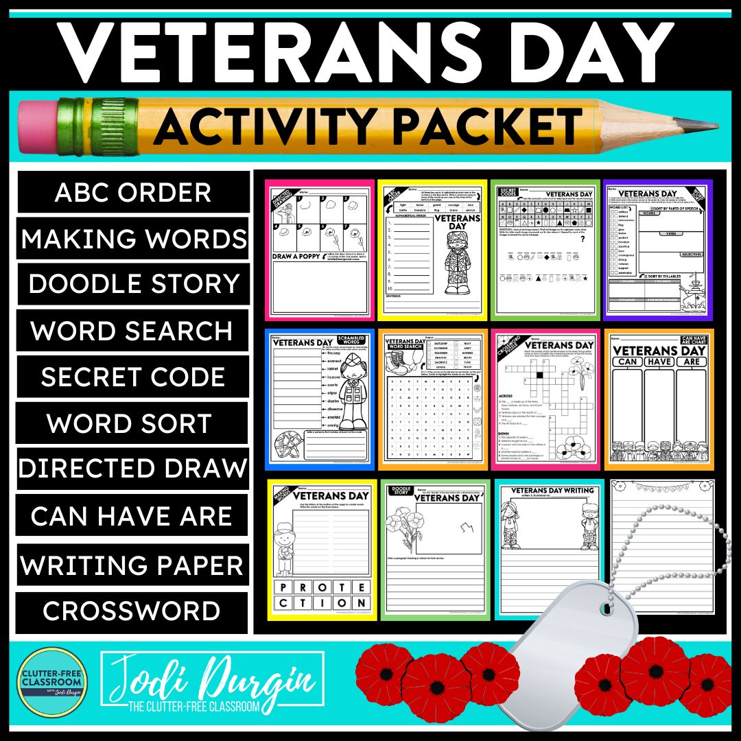 Veterans Day worksheets