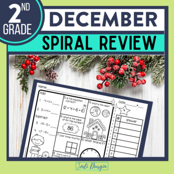 2nd Grade December Spiral Review Activities