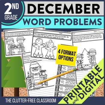 2nd Grade December Math Word Problems