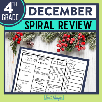 4th Grade December Spiral Review Activities