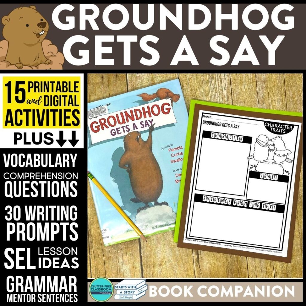 Groundhog Gets a Say book companion