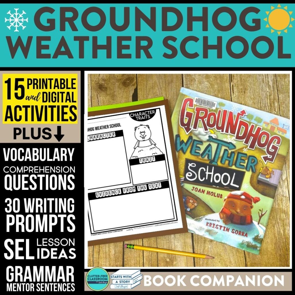 Groundhog Weather School book companion