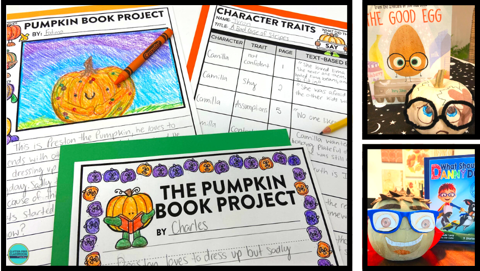 pumpkin book report project template