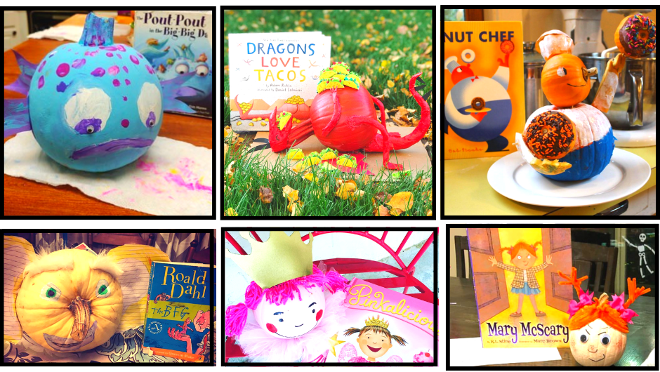 6 decorated book projects based on children's book characters