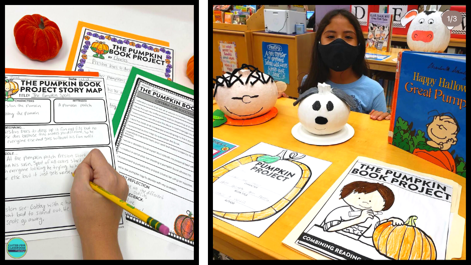 pumpkin book report project template