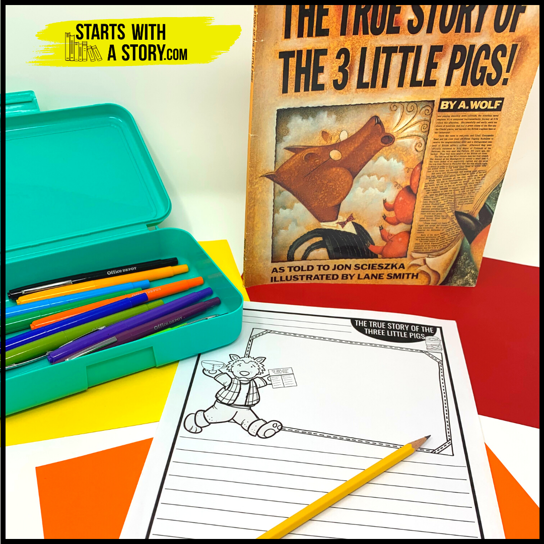 The True Story of the Three Little Pigs book activity