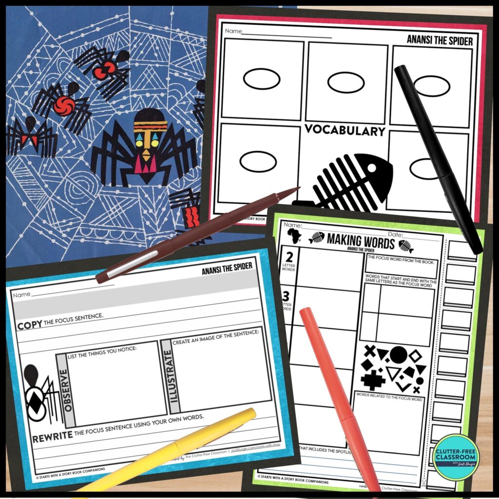 Anansi the Spider book and activities