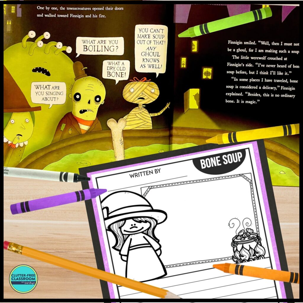 Bone Soup book and writing activity