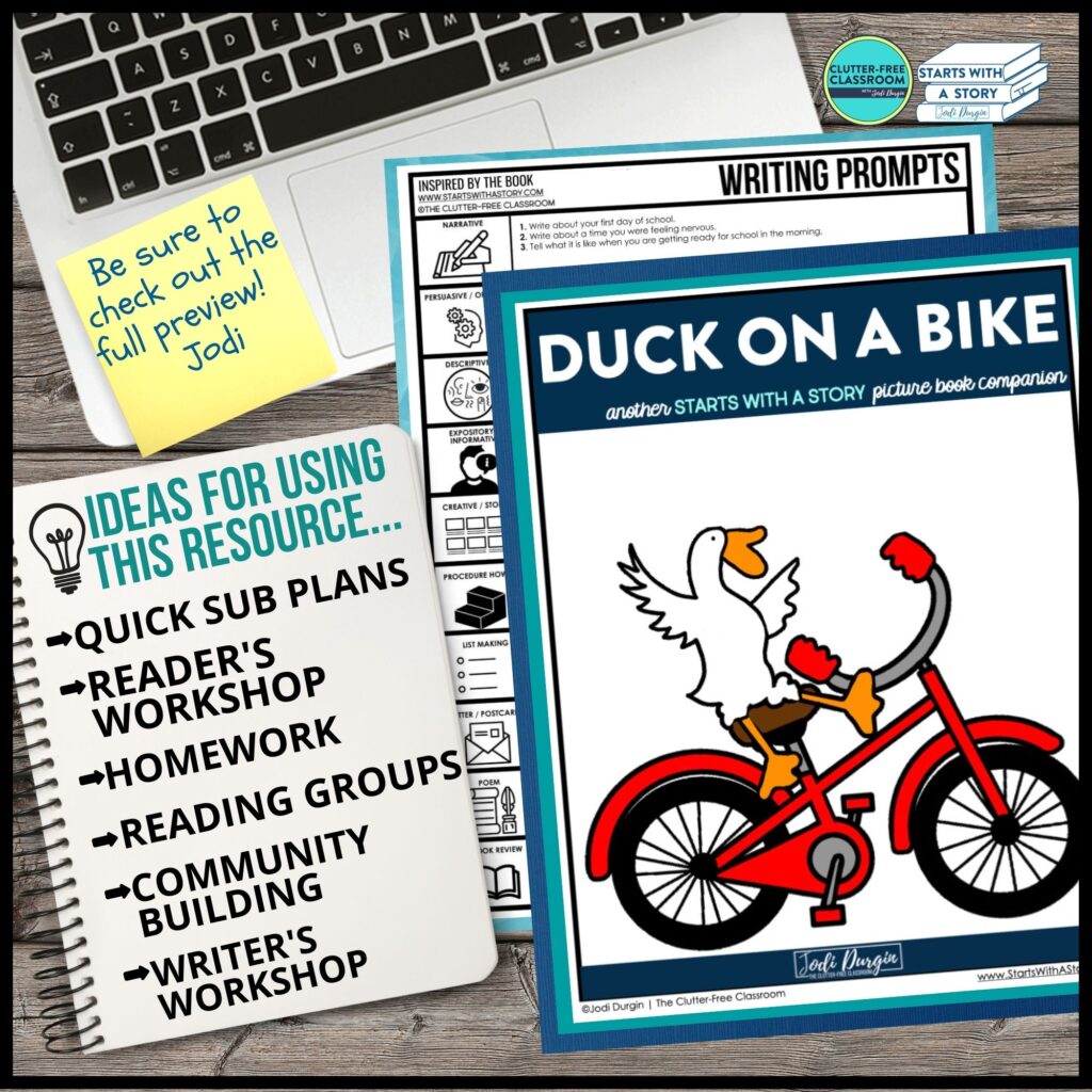 duck-on-a-bike-activities-and-lesson-plans-for-2024-clutter-free-classroom-by-jodi-durgin