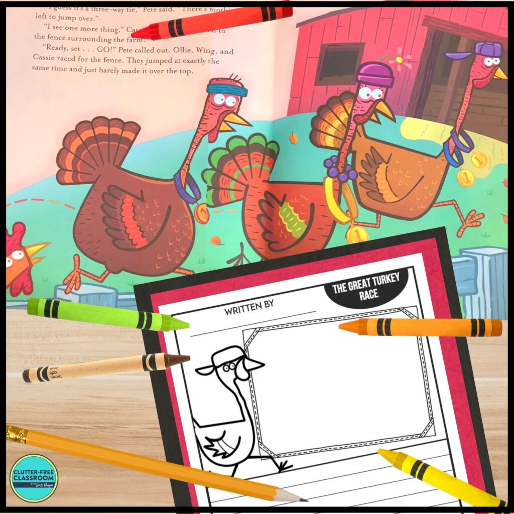 The Great Turkey Race book and writing activity