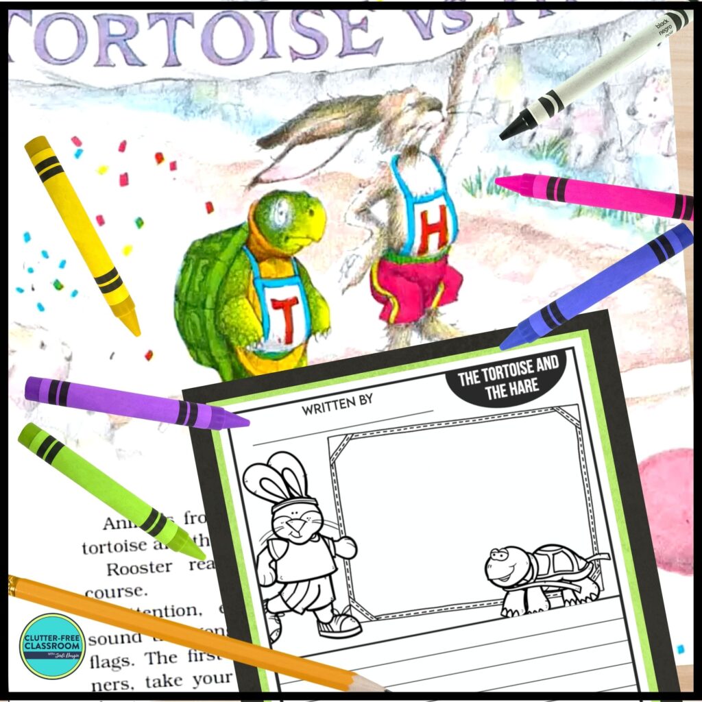 The Tortoise and the Hare book and writing activity