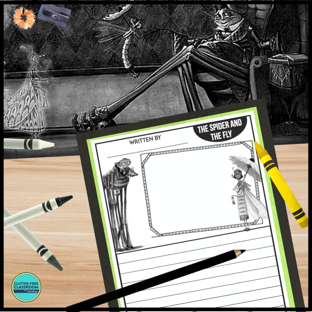 The Spider and the Fly book and writing activity