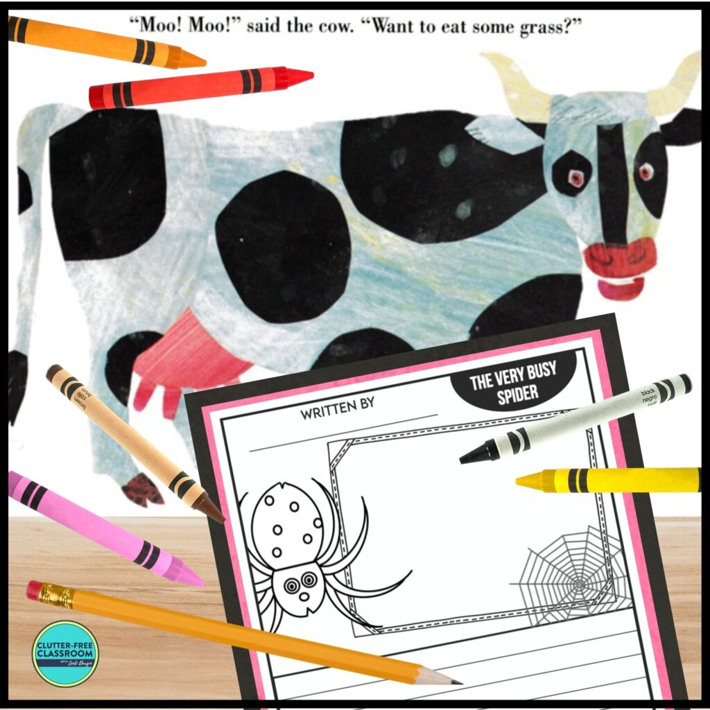 The Very Busy Spider book and writing activity